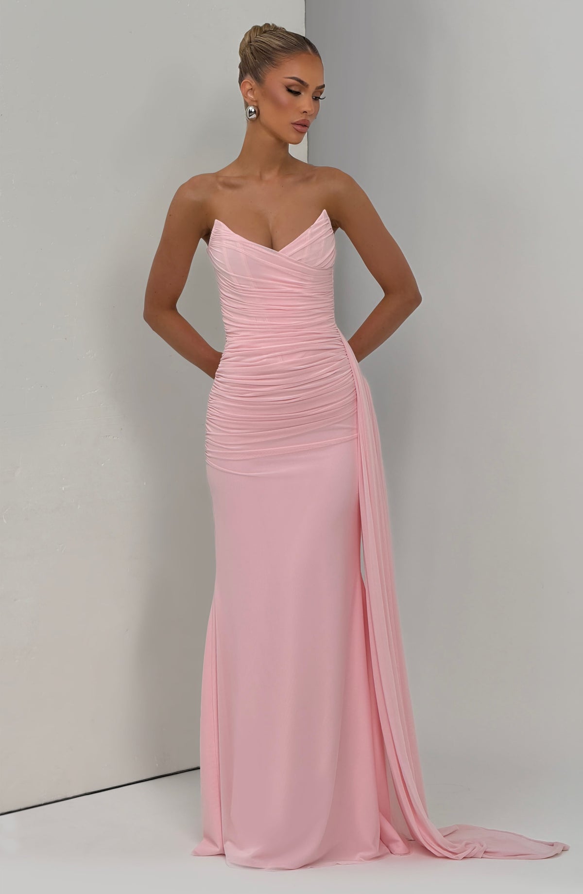 Ashira Maxi Dress in Blush