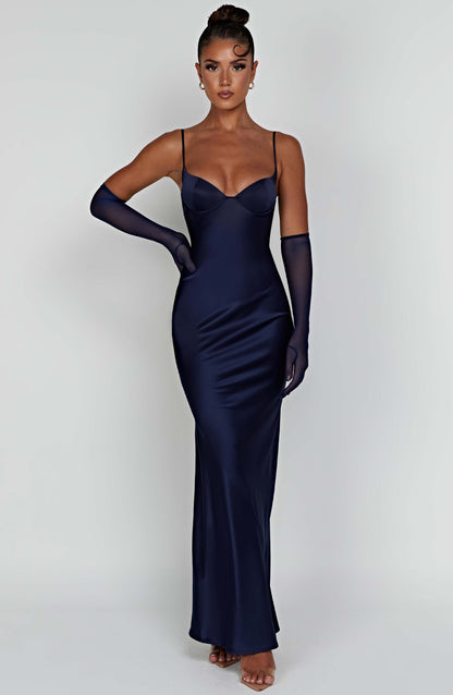 Athens Maxi Dress in Navy
