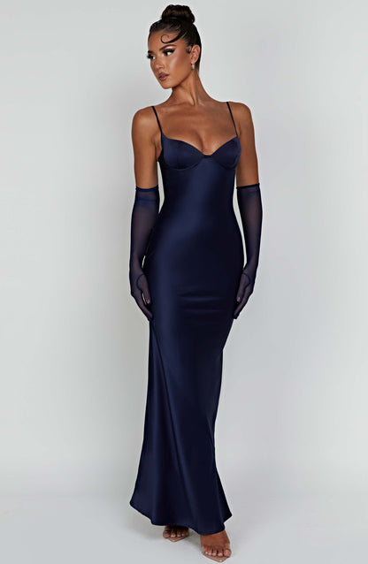 Athens Maxi Dress in Navy