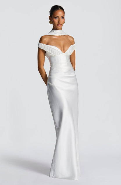 Aurelie Maxi Dress in Ivory