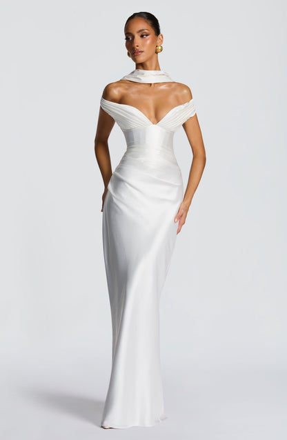 Aurelie Maxi Dress in Ivory