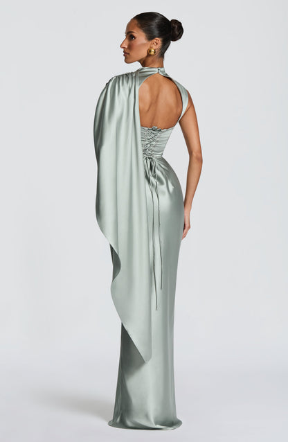 Avienne Maxi Dress in Sage