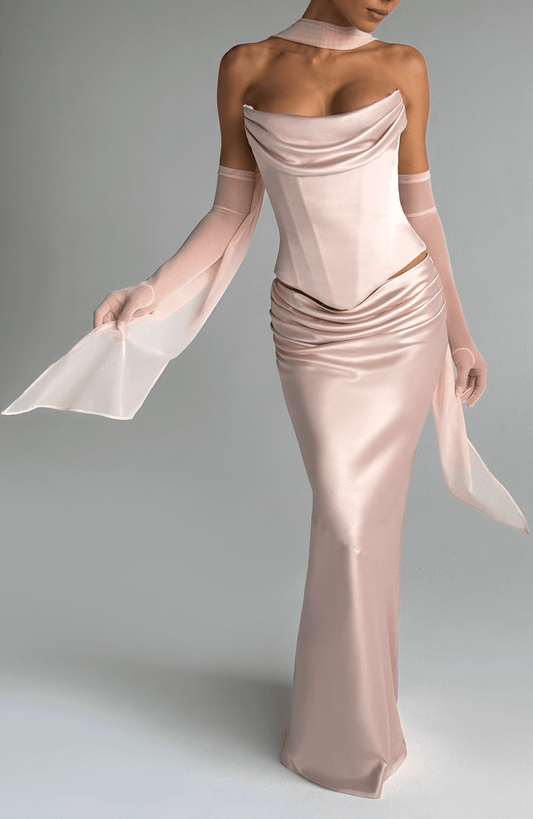 Aylah Scarf in Soft Peach