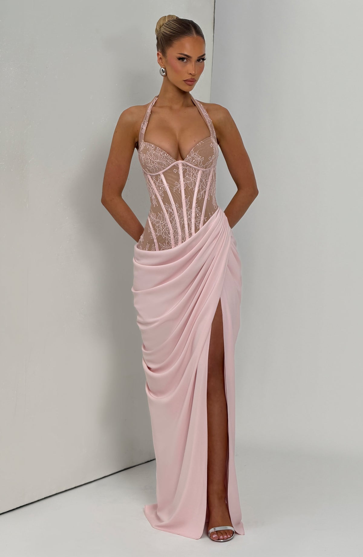 Bonetta Maxi Dress in Blush
