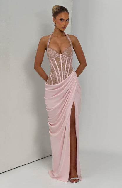 Bonetta Maxi Dress in Blush