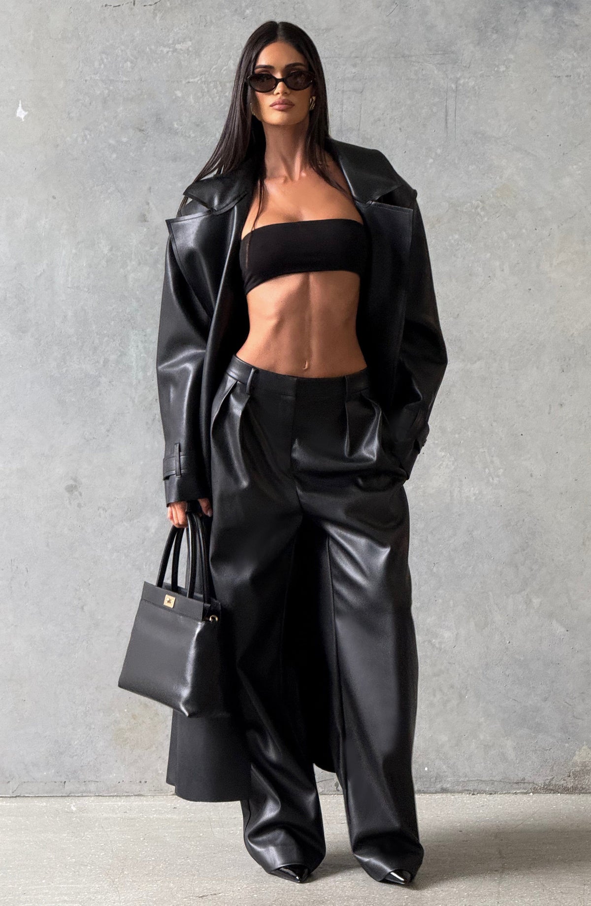 Brigitte Trench Coat in Black