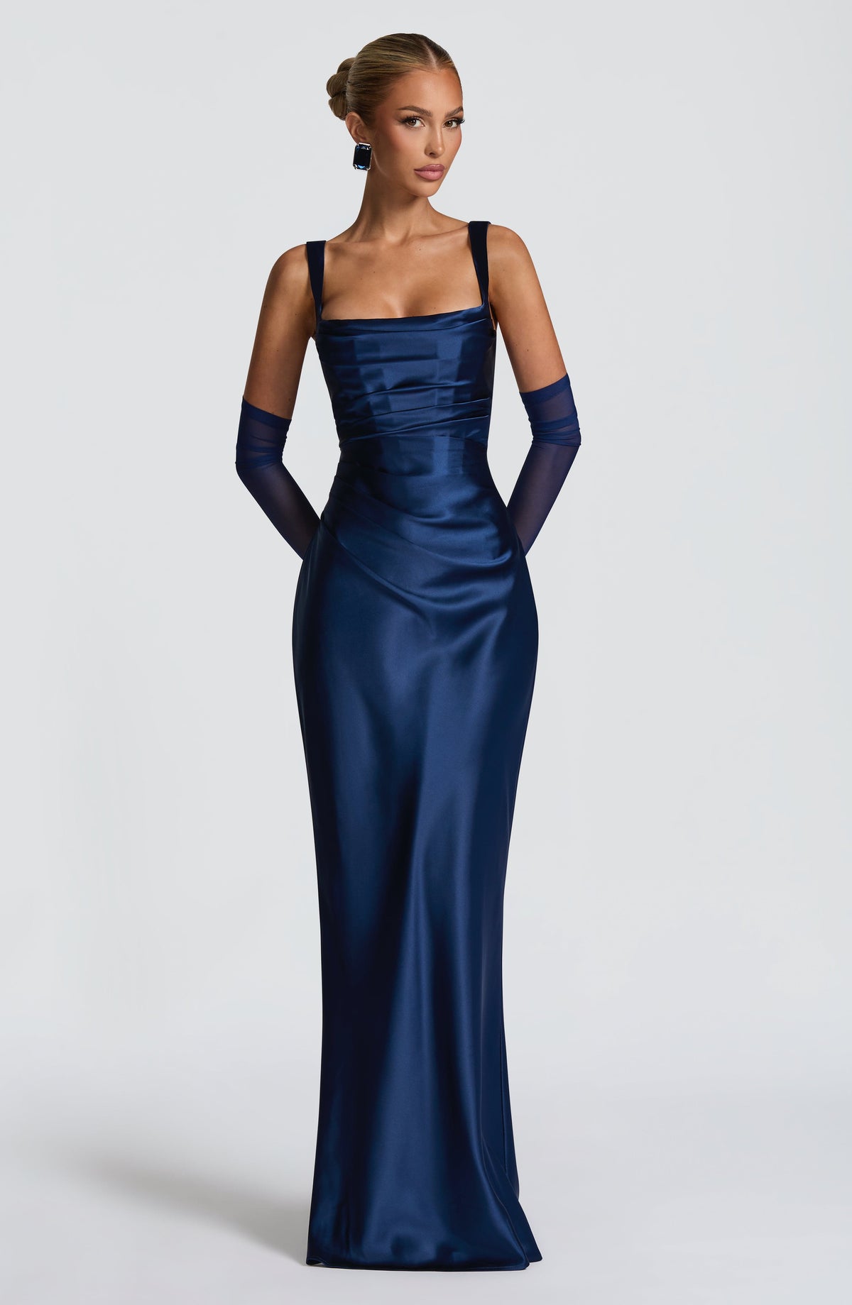 Calandra Maxi Dress in Navy