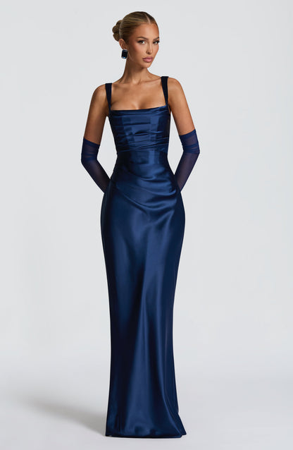Calandra Maxi Dress in Navy