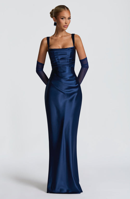 Calandra Maxi Dress in Navy