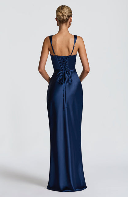Calandra Maxi Dress in Navy