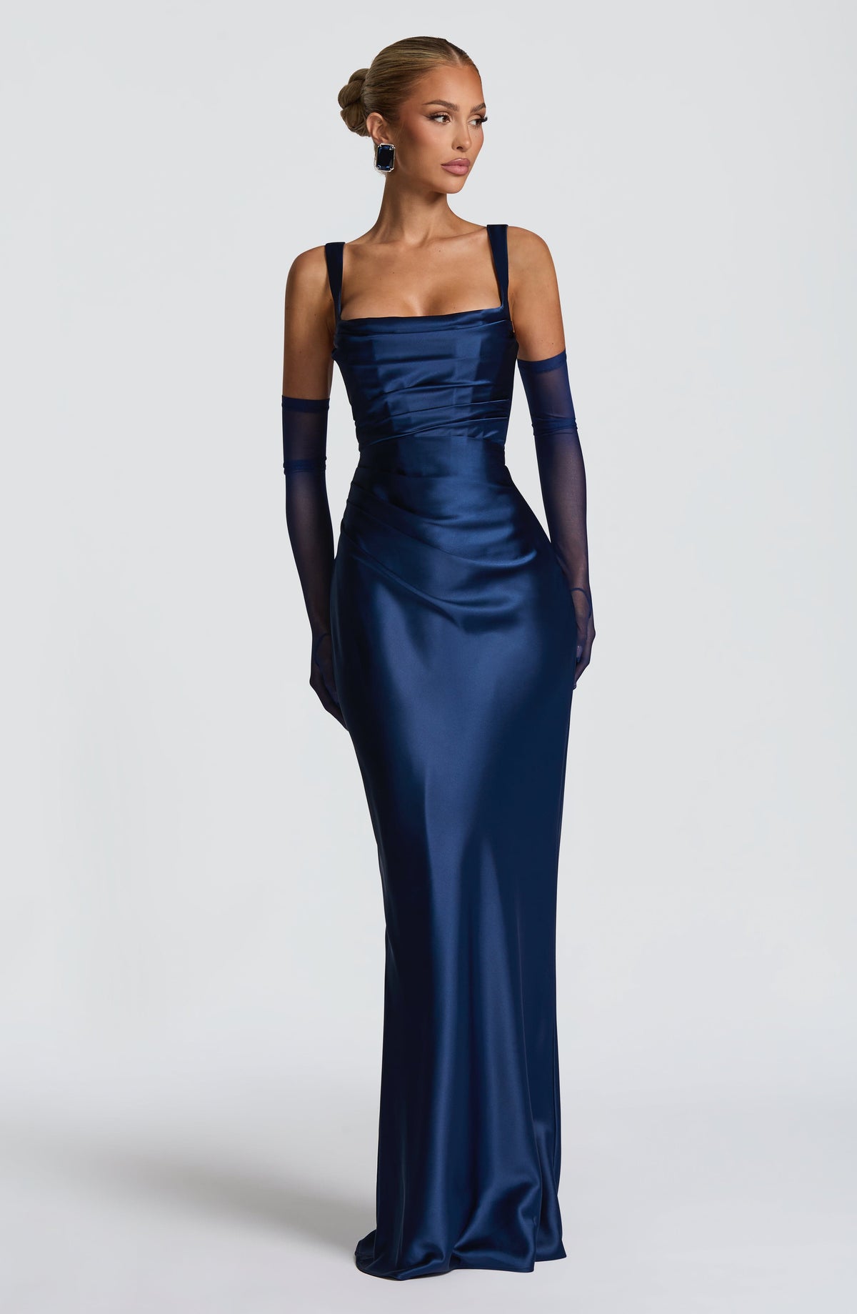 Calandra Maxi Dress in Navy