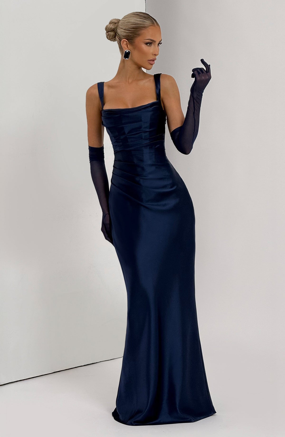Calandra Maxi Dress in Navy