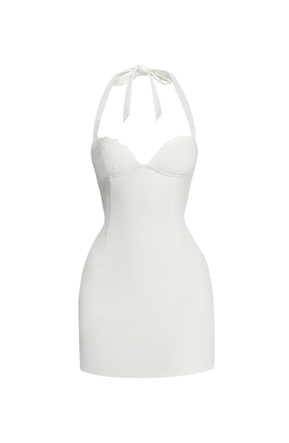 Cassara Mini Dress in Ivory