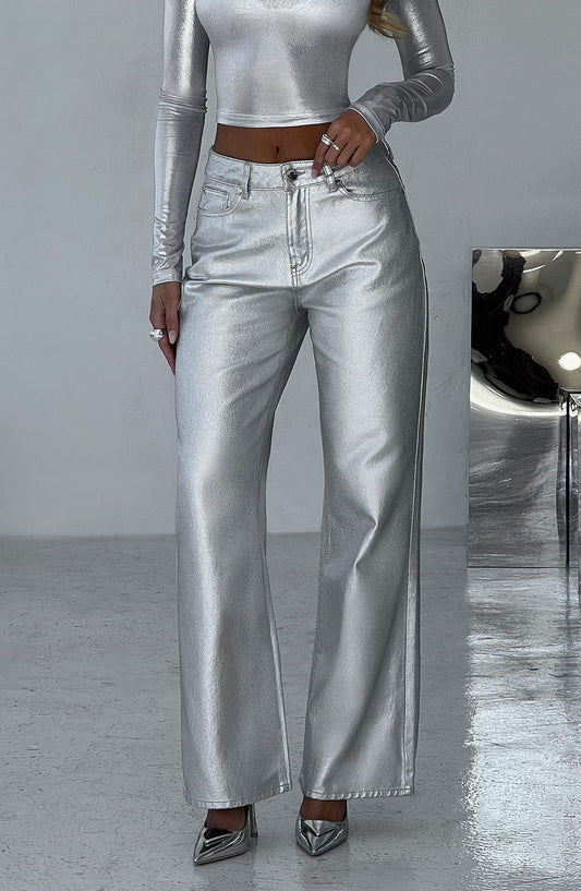 Cassidine Pants in Silver