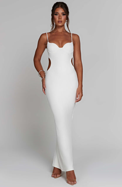 Celina Maxi Dress in White