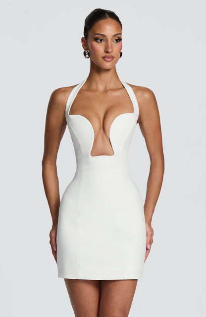 Charlisse Mini Dress in Ivory