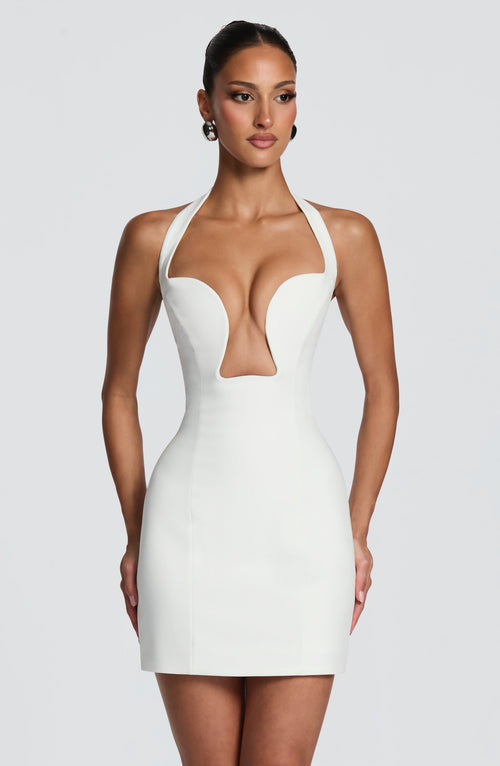 Charlisse Mini Dress in Ivory