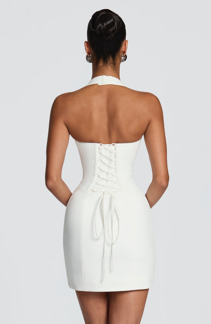 Charlisse Mini Dress in Ivory