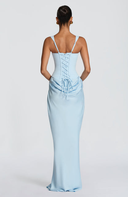 Cornalie Maxi Dress in Baby Blue