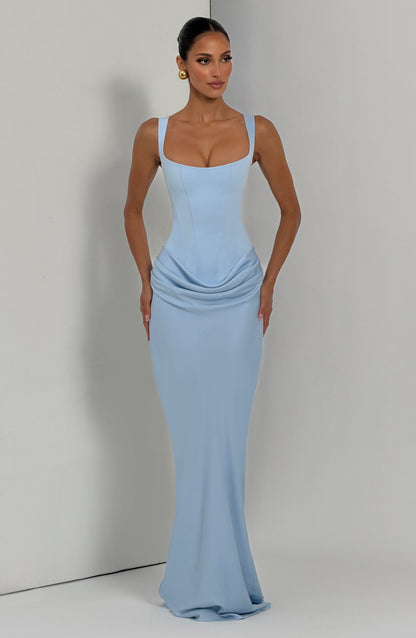 Cornalie Maxi Dress in Baby Blue