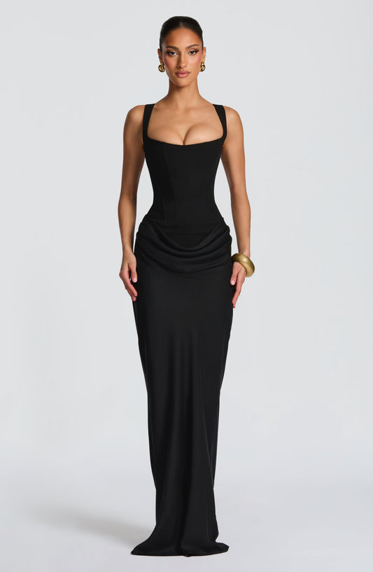 Cornalie Maxi Dress in Black