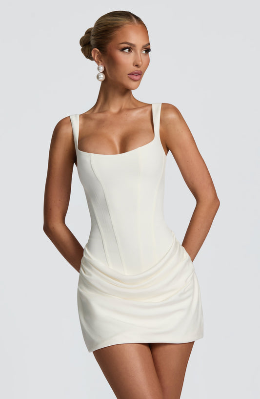 Cornessa Mini Dress in Ivory