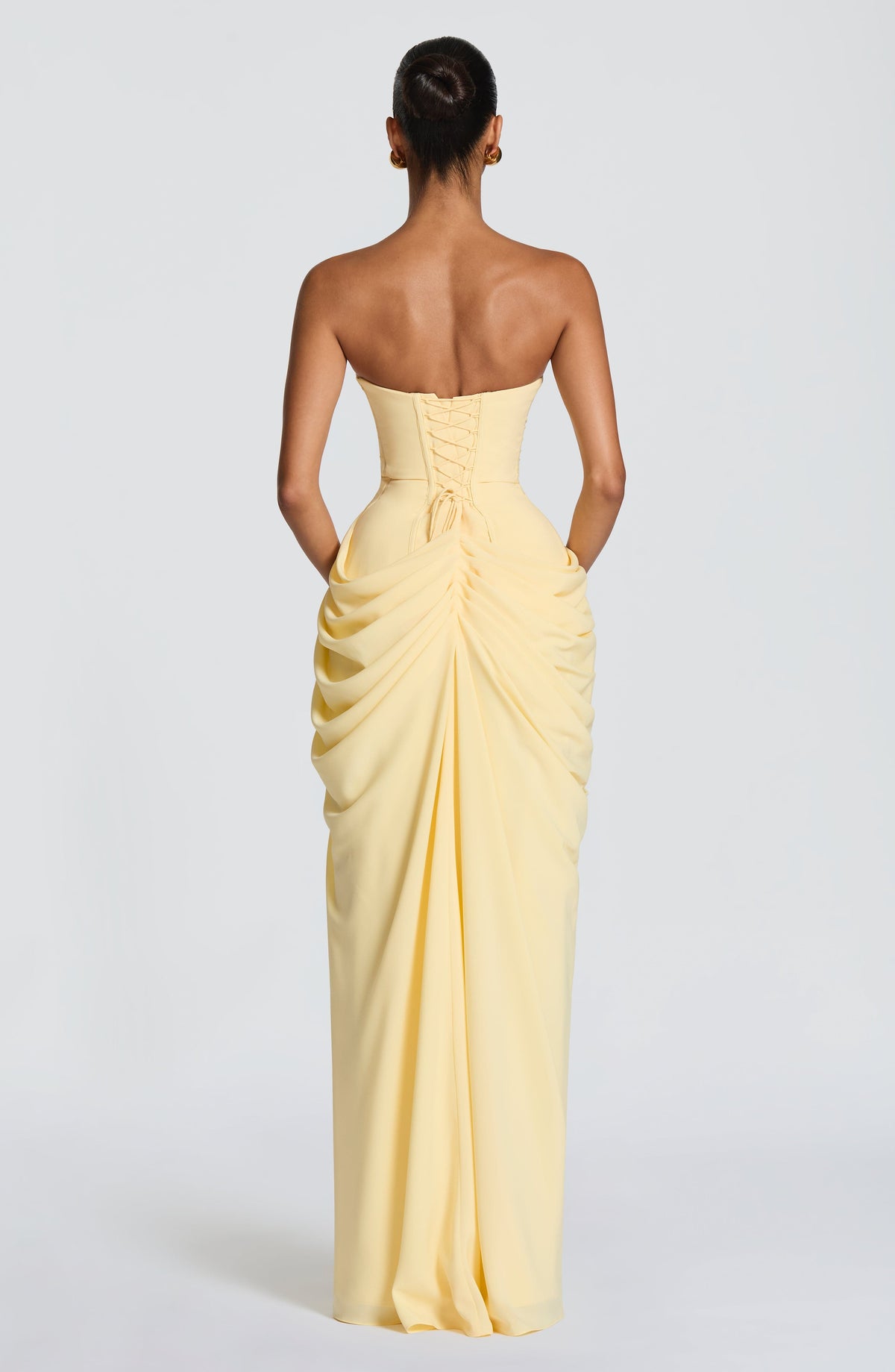 Cyrena Maxi Dress in Lemon