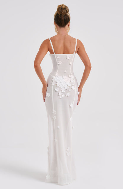 Dalyra Maxi Dress in Ivory