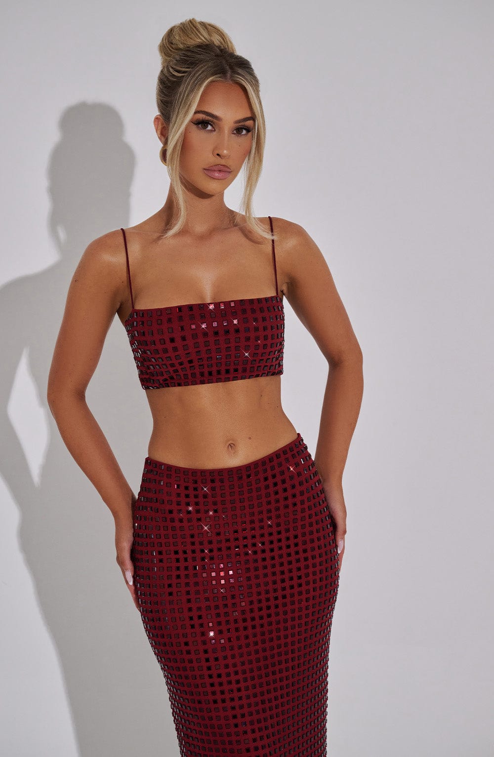 Dimessa Top in Wine