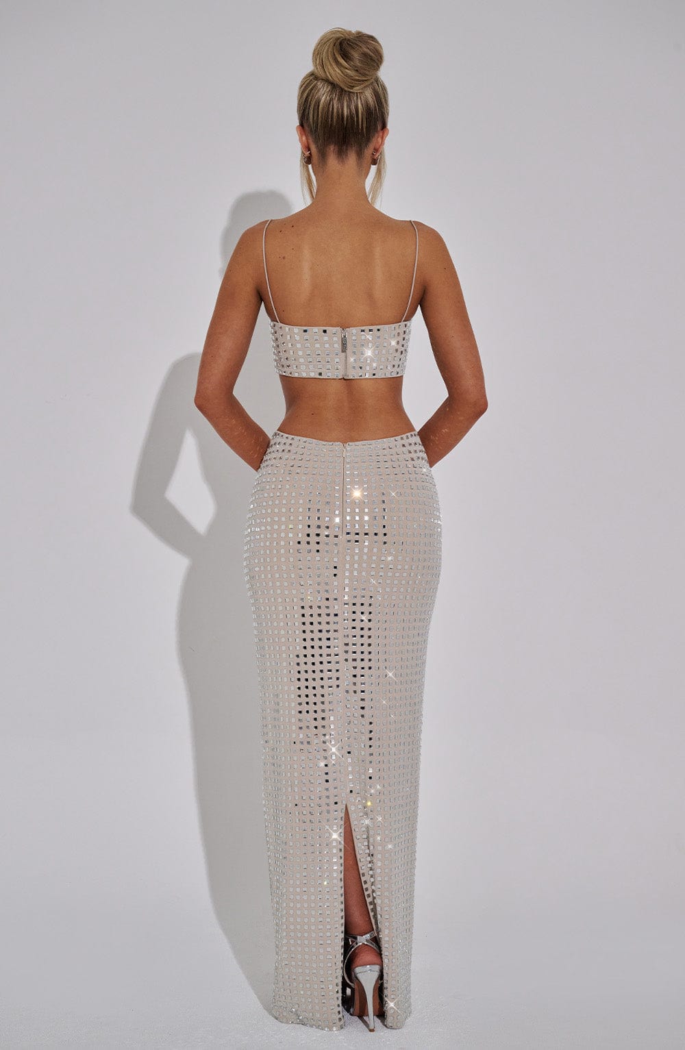 Dimetta Maxi Skirt in Nude