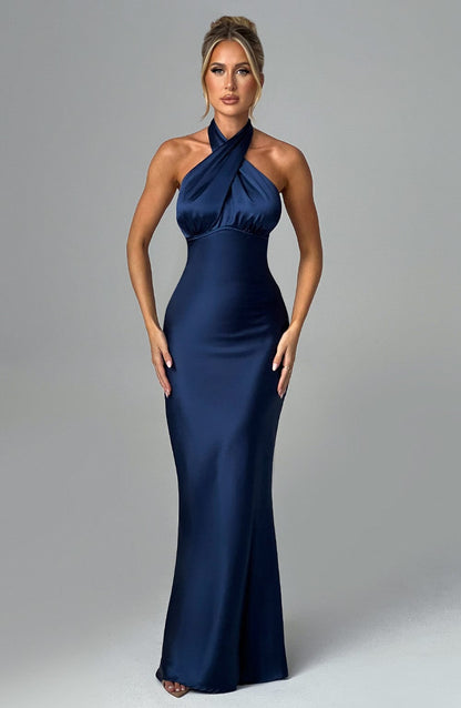 Dimitria Maxi Dress in Navy