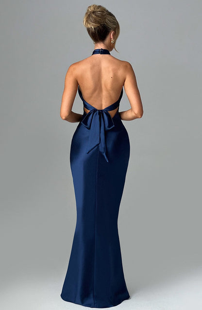 Dimitria Maxi Dress in Navy