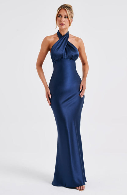Dimitria Maxi Dress in Navy