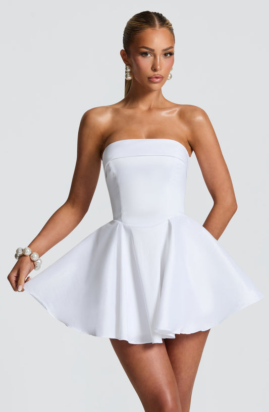 Dionella Mini Dress in Ivory