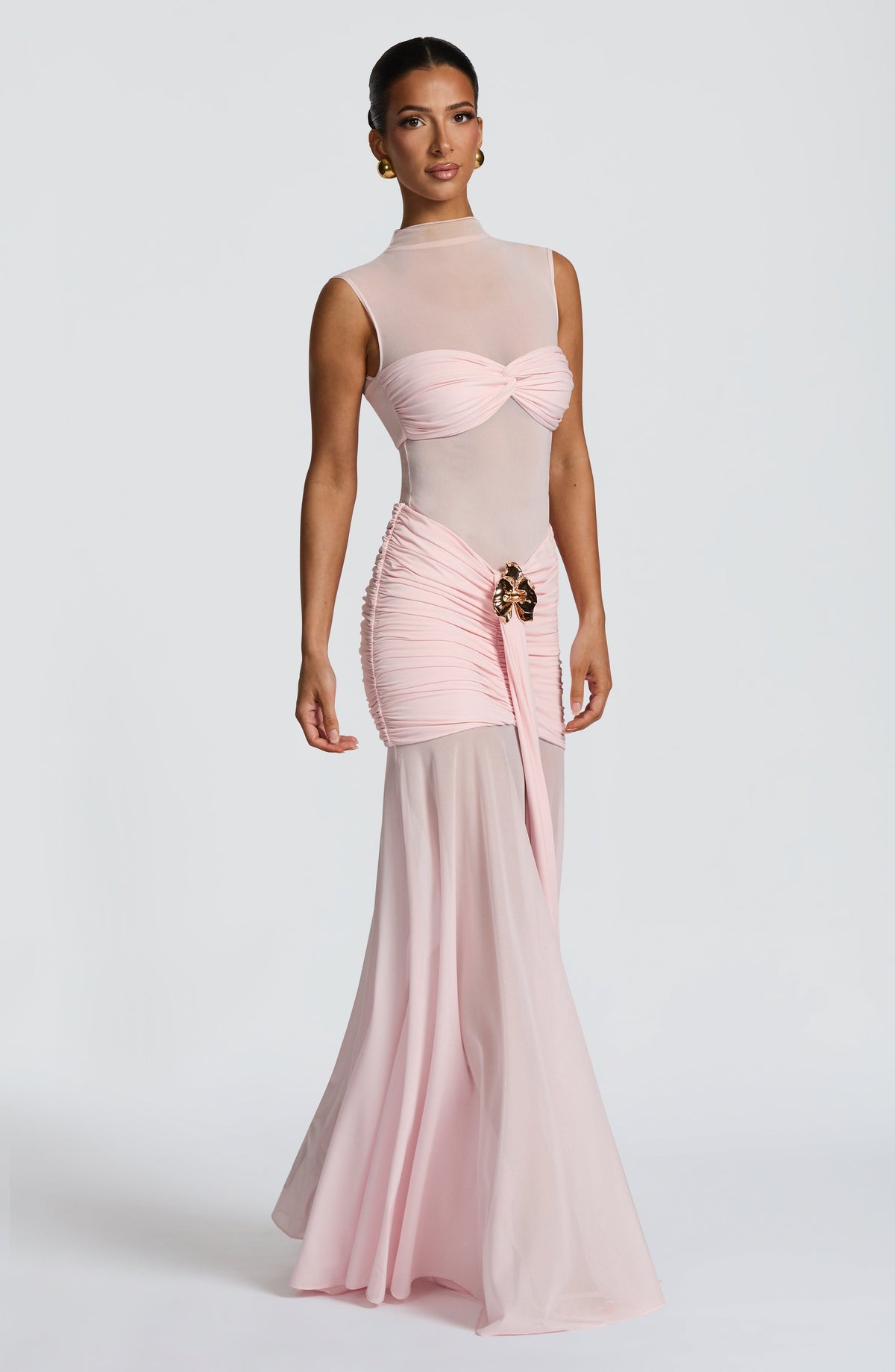 Faelyn Maxi Skirt in Blush