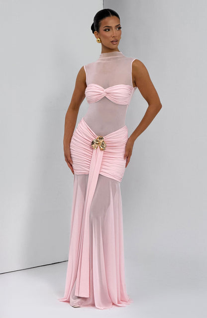 Faelyn Maxi Skirt in Blush