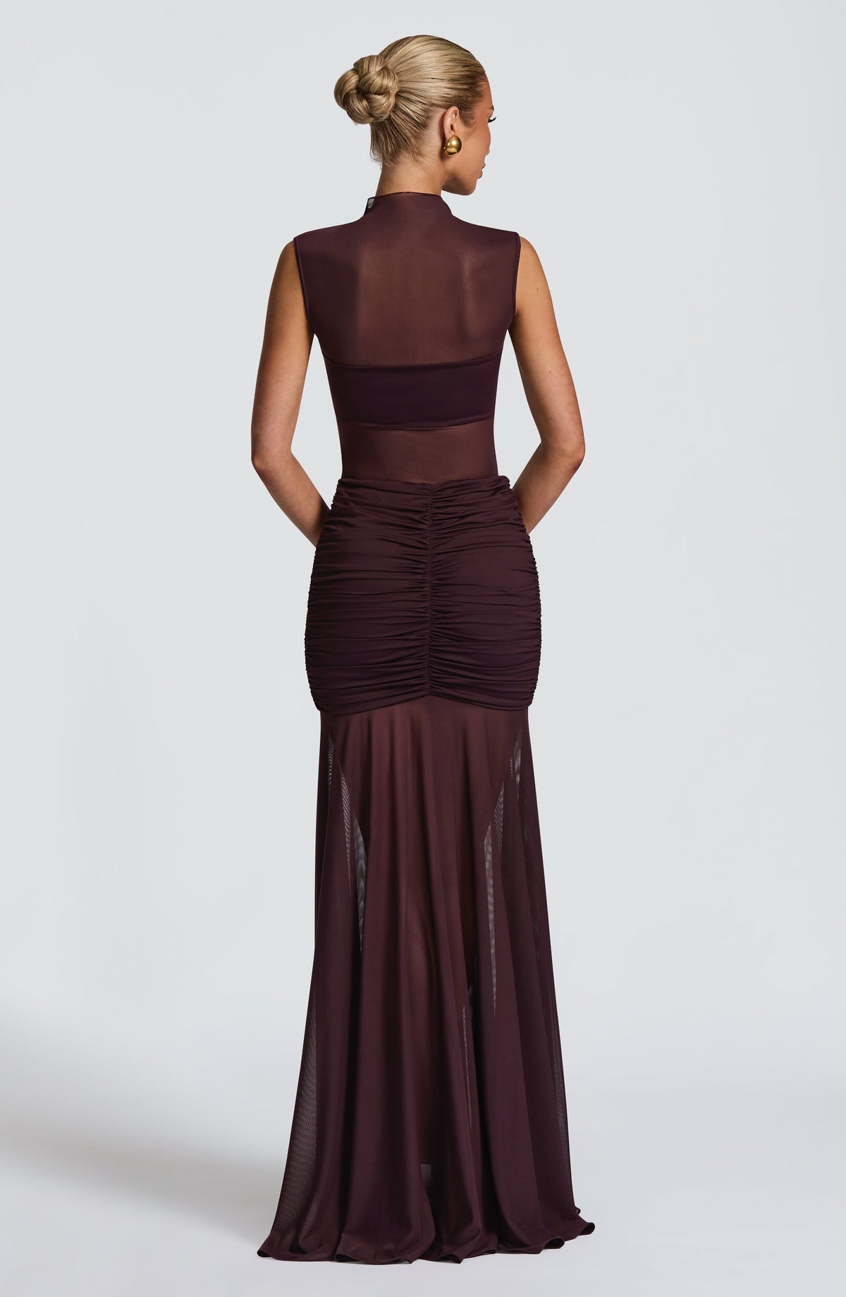 Faelyn Maxi Skirt in Plum