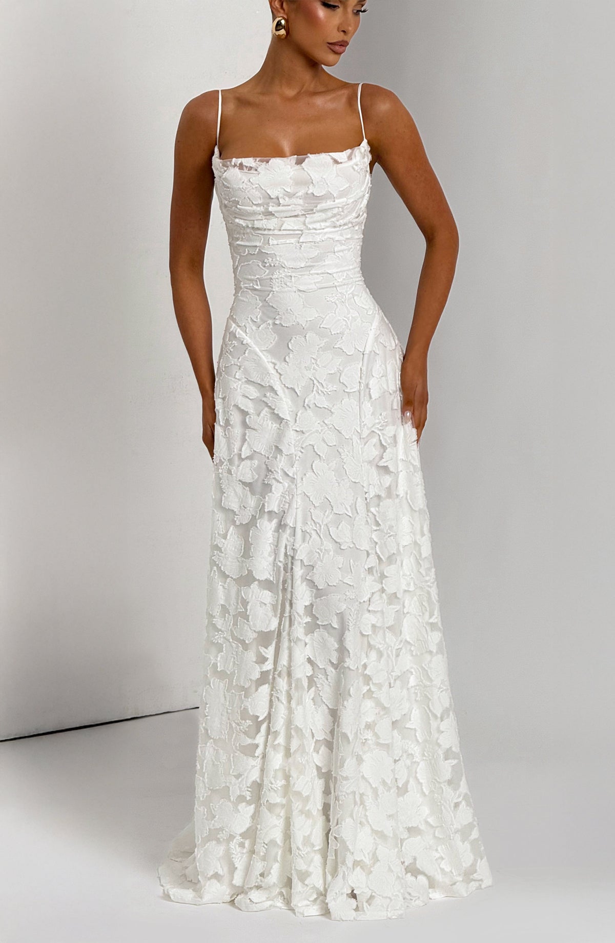 Francine Maxi Dress in Ivory