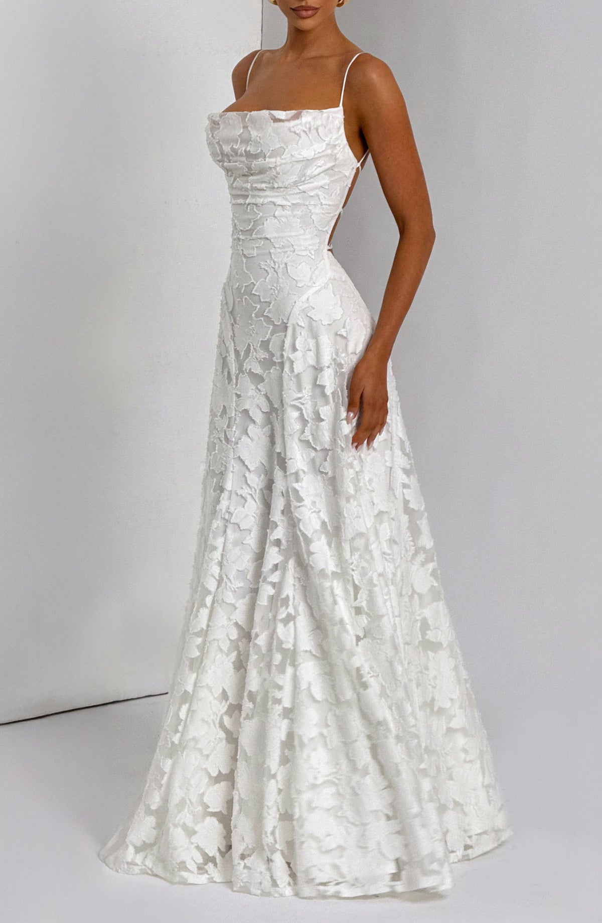 Francine Maxi Dress in Ivory