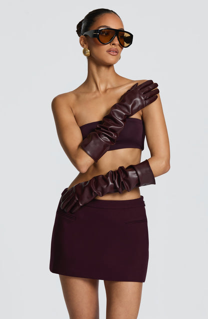 Frannie Gloves in Plum