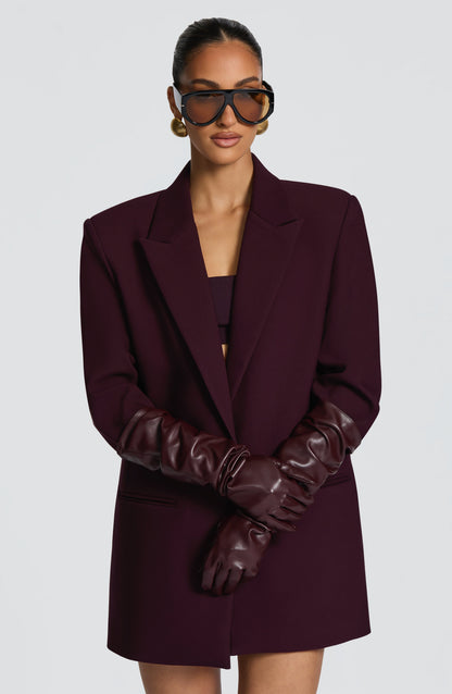 Frannie Gloves in Plum