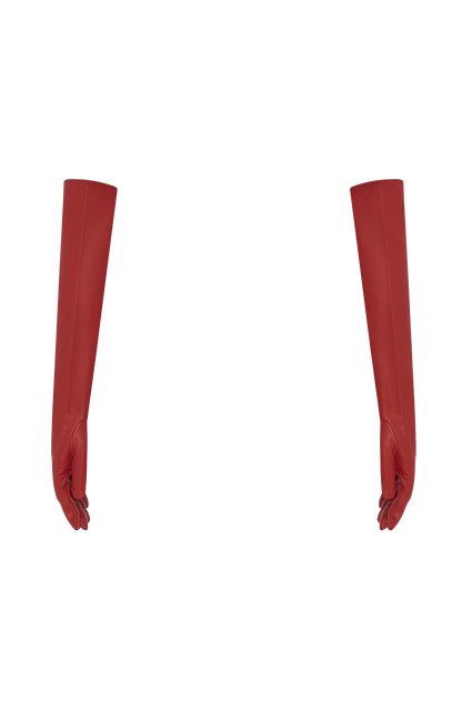 Frannie Gloves in Red