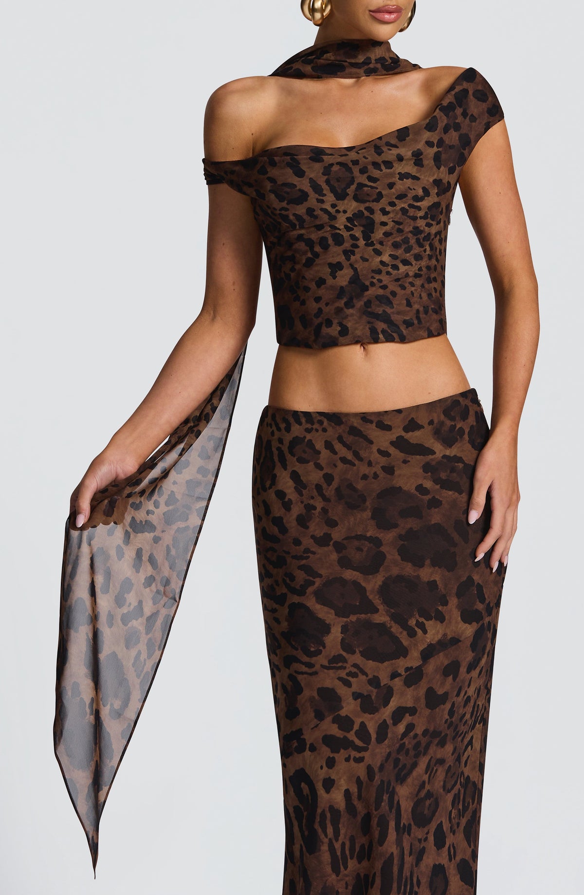 Fredina Scarf in Leopard Print