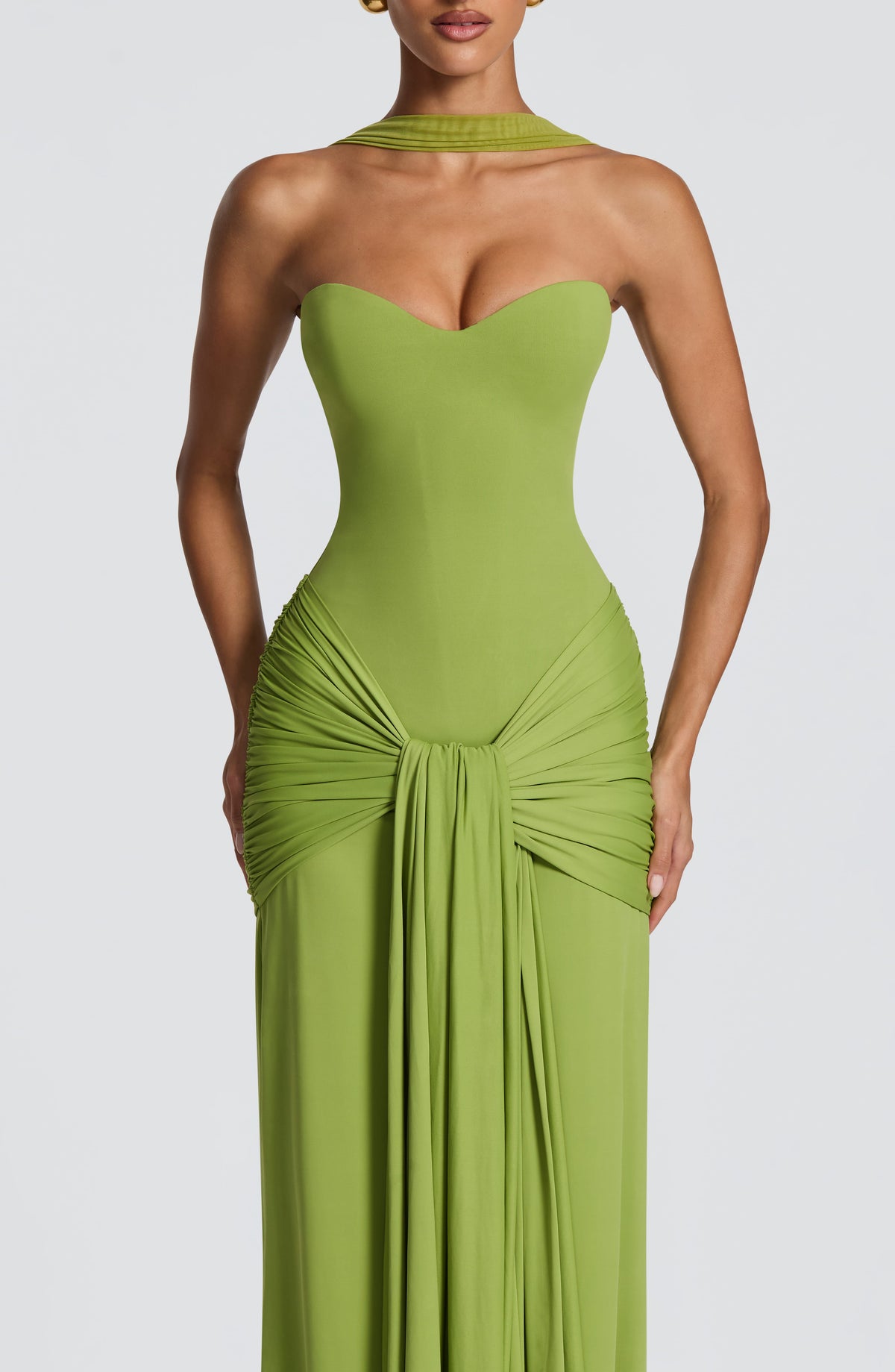 Giana Maxi Dress in Olive