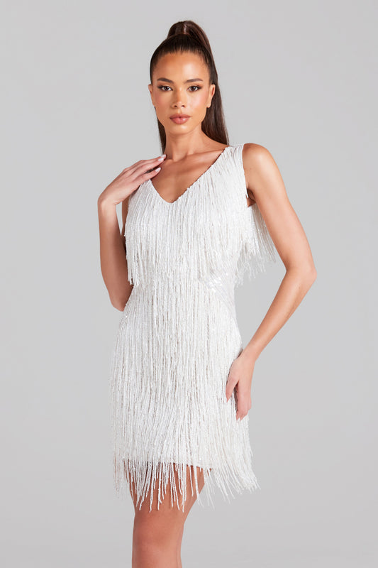 Ginevra Mini Dress in White