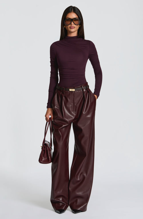 Glenna Pants in Plum