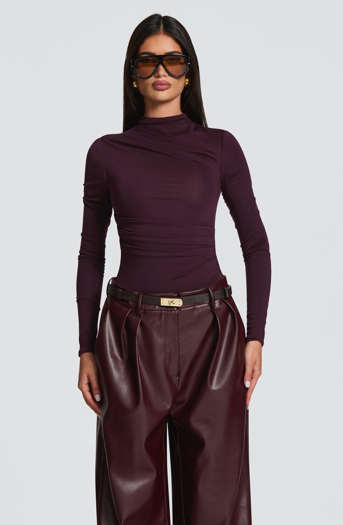 Glenna Pants in Plum