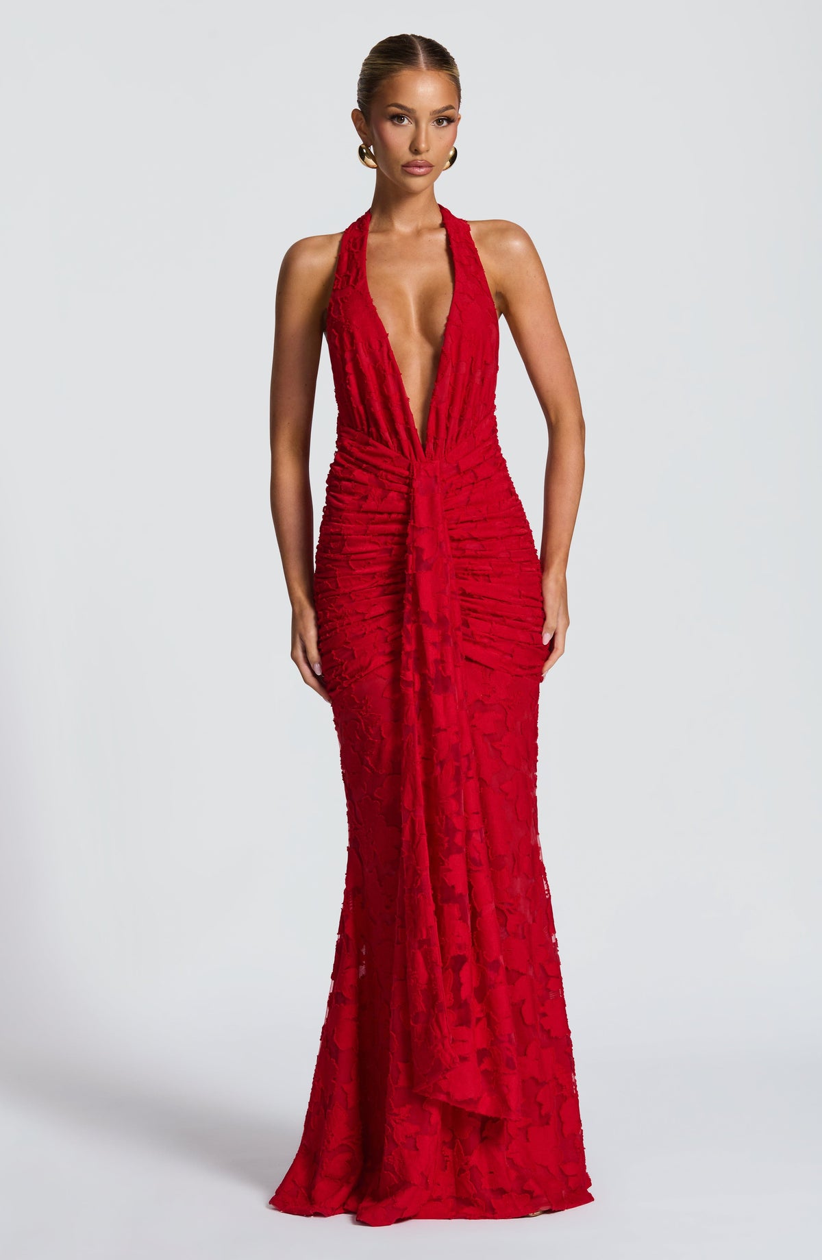Guinevra Maxi Dress in Red