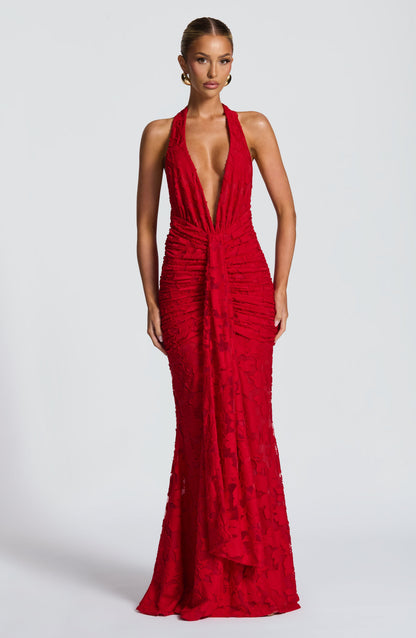 Guinevra Maxi Dress in Red