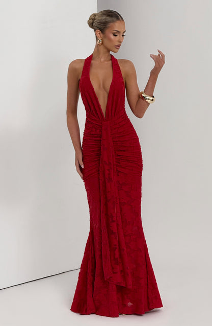 Guinevra Maxi Dress in Red